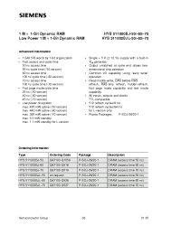 Datasheet HYB511000BJ-60 производства Siemens