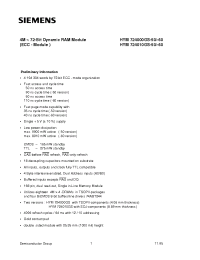 Datasheet HYM724010GS-50 производства Siemens