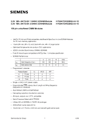 Datasheet HYS64V4220GU-8-3 производства Siemens