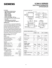 Datasheet ILD610-4 manufacturer Siemens