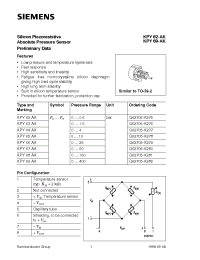 Datasheet KPY62-AK производства Siemens