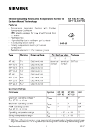 Datasheet KTY13-5 производства Siemens