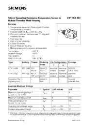 Datasheet KTY19-6Z производства Siemens