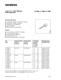 Datasheet LG5380-J производства Siemens