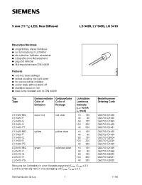 Datasheet LG5410-R производства Siemens