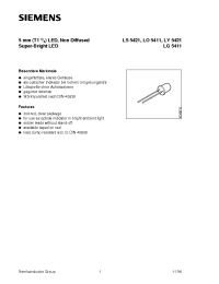 Datasheet LG5411-NR производства Siemens