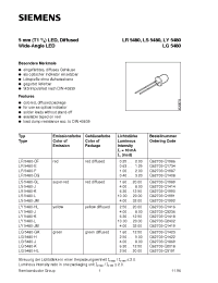 Datasheet LG5480-GK производства Siemens