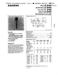 Datasheet LGB480-H производства Siemens