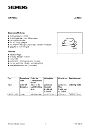 Datasheet LGR971-KO производства Siemens