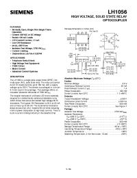 Datasheet LH1056 производства Siemens