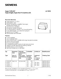Datasheet LHT676-R производства Siemens