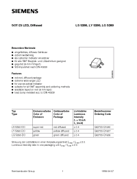 Datasheet LSS260-DO производства Siemens