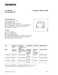 Datasheet LST679 производства Siemens