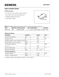 Datasheet Q62702-A964 manufacturer Siemens