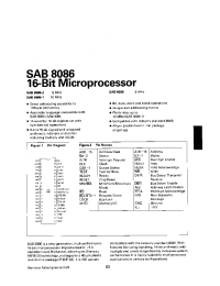 Datasheet SAB8086 производства Siemens
