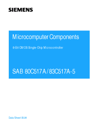 Datasheet SAB80C517A-N18-T3 производства Siemens