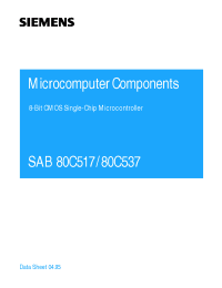 Datasheet SAB80C517-N16 manufacturer Siemens