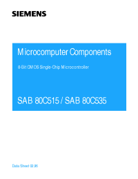 Datasheet SAB80C535-M-T40/85 производства Siemens