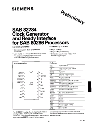 Datasheet SAB82284-1-P производства Siemens