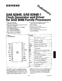 Datasheet SAB8284B производства Siemens