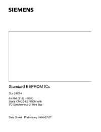 Datasheet SLE24C64-D производства Siemens