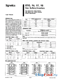 Datasheet N8T95 manufacturer Signetics