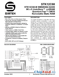 Datasheet STK12C68-20 производства Simtek