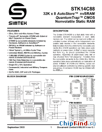 Datasheet STK14C88-25 производства Simtek