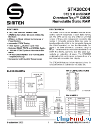 Datasheet STK20C04-20 производства Simtek