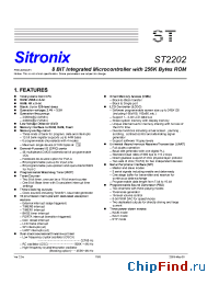 Datasheet ST2202 производства Sitronix