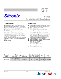 Datasheet ST752 производства Sitronix