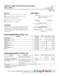Datasheet AS117-45 производства Skyworks