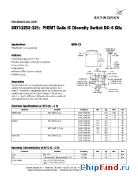 Datasheet SKY13252-321 производства Skyworks