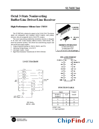 Datasheet HC244 производства SLS