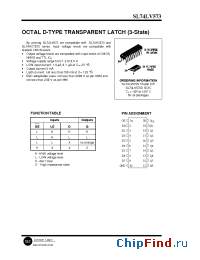 Datasheet SL74LV573N manufacturer SLS