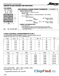 Datasheet 179XC002 manufacturer Solitron