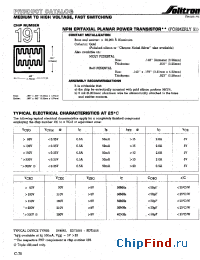 Datasheet 191XC011 manufacturer Solitron