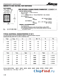 Datasheet 267XC007 manufacturer Solitron