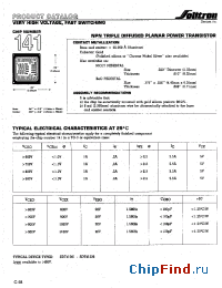 Datasheet SDT41301 manufacturer Solitron