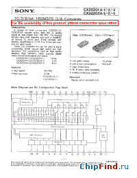 Datasheet CX20202A-3 manufacturer SONY