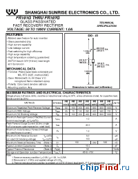 Datasheet FR105G manufacturer SSE