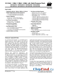 Datasheet SST39VF040-45-4I-NK manufacturer SST