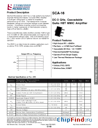 Datasheet SCA-16 производства Stanford