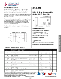 Datasheet SNA-200 производства Stanford
