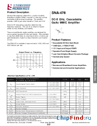 Datasheet SNA-476 производства Stanford