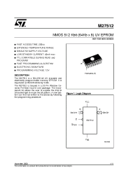 Datasheet 27512 manufacturer STMicroelectronics