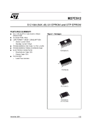 Datasheet 27C512-120 manufacturer STMicroelectronics