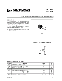Datasheet 2N1613 manufacturer STMicroelectronics