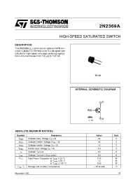 Datasheet 2N2369A manufacturer STMicroelectronics