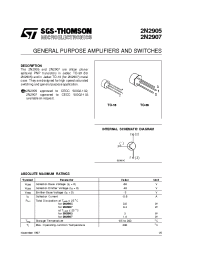 Datasheet 2N2907 manufacturer STMicroelectronics